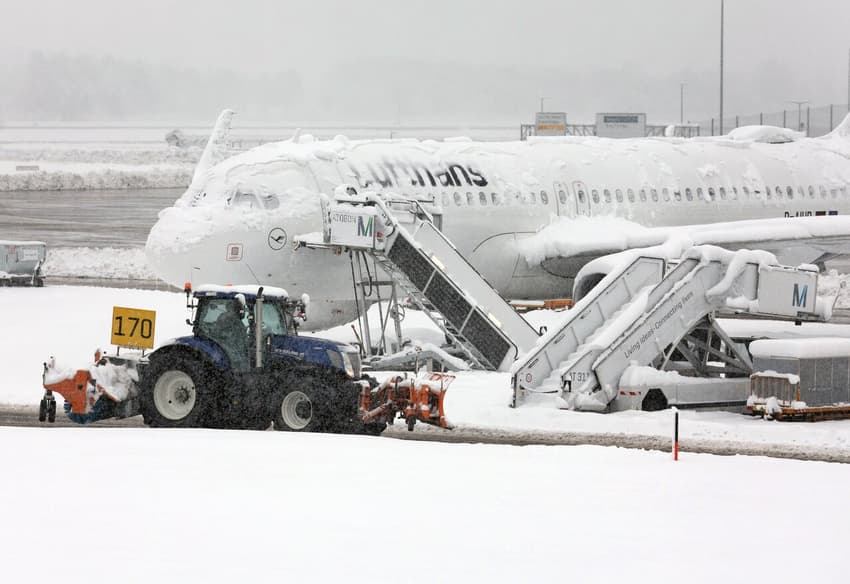 Thousands of passengers stranded as Munich airport closes due to freezing rain