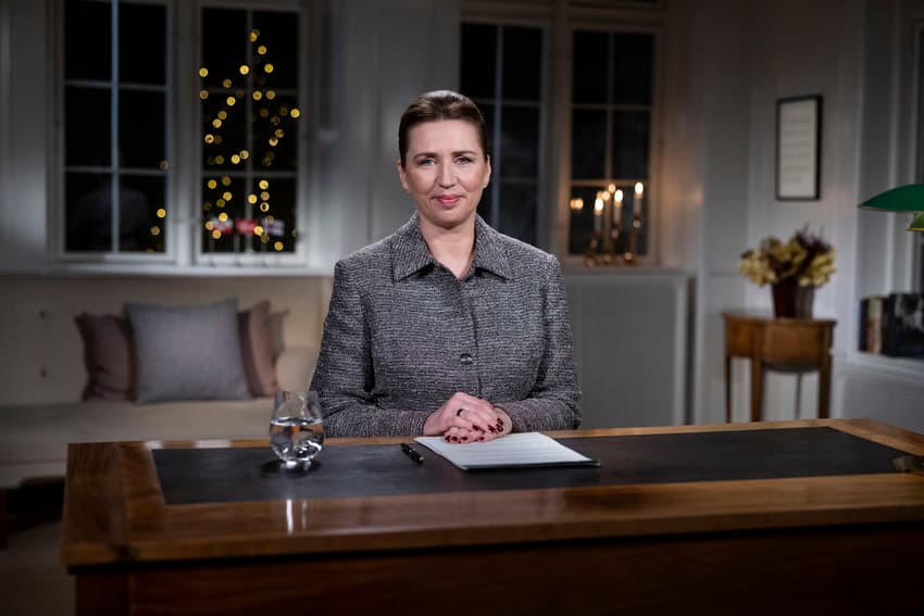 What did Danish PM Frederiksen say in 2024 New Year speech?