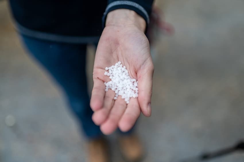 Millions of plastic pellets are spreading across Spain's northern coast