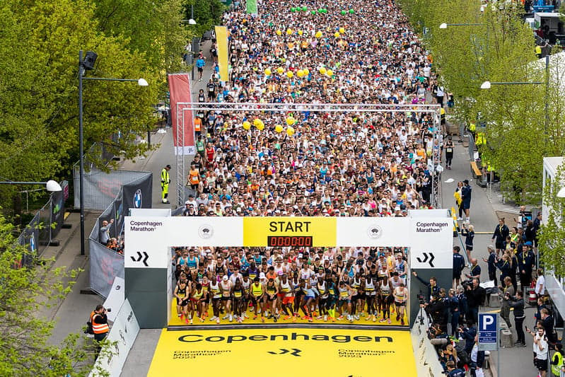 Why has the Copenhagen Marathon seen a jump in popularity?