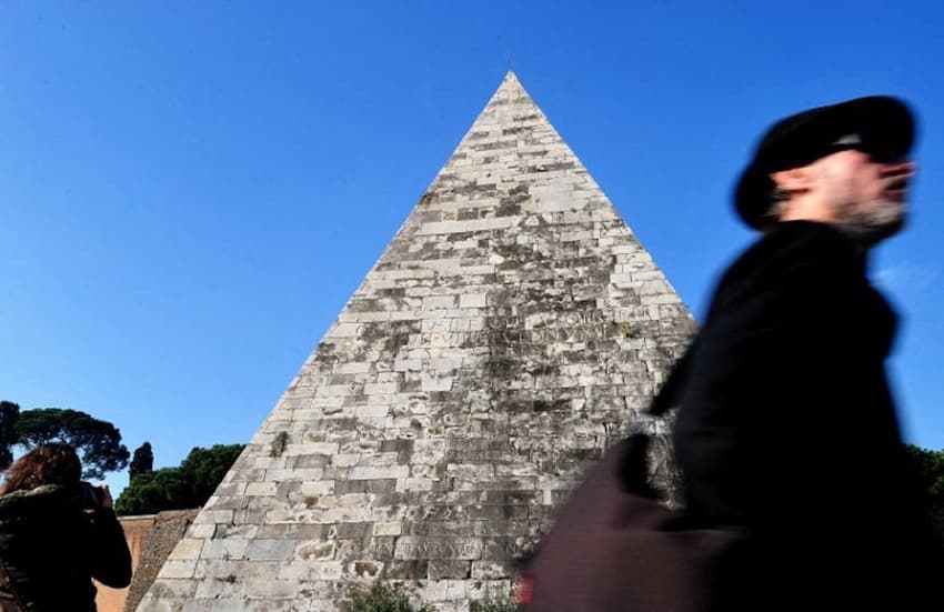 Did you know...? Rome is home to a pyramid