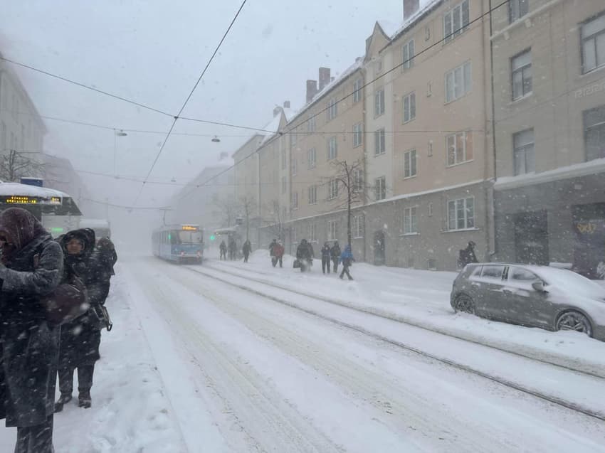 LATEST: Public transport in Oslo still heavily affected by snowstorm