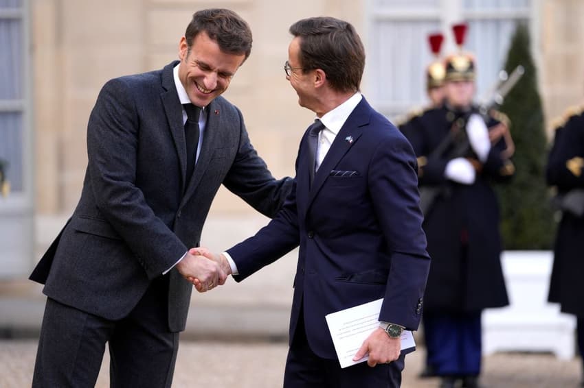 'Vive les clichés!': Swedish PM mocked for Macron welcome