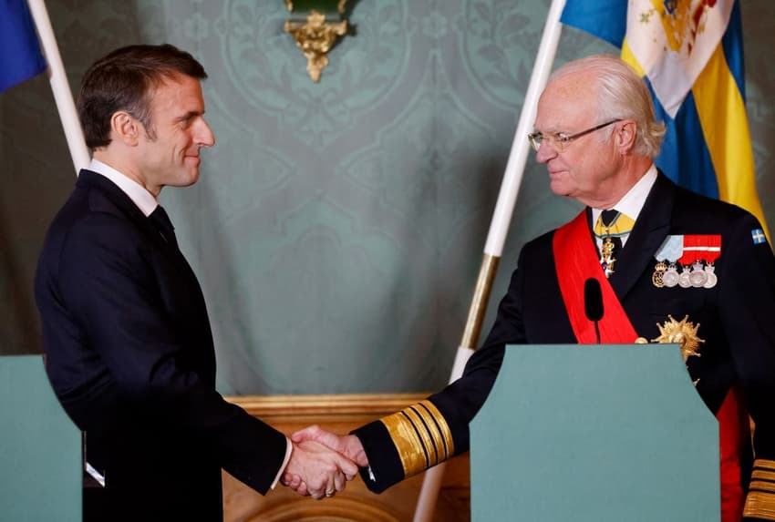IN PICS: French President Emmanuel Macron's state visit to Sweden