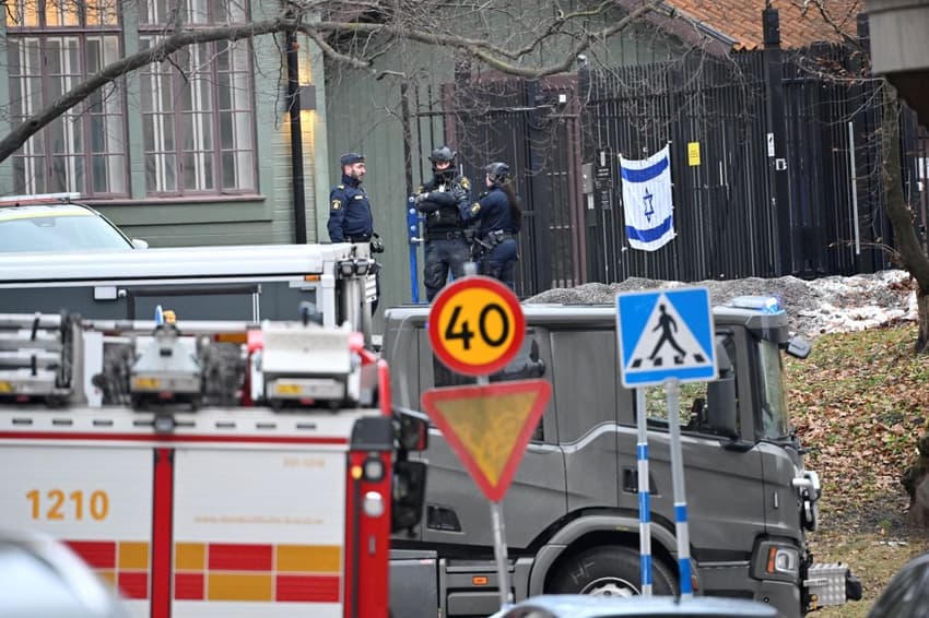 Suspected grenade found outside Israeli embassy in Stockholm