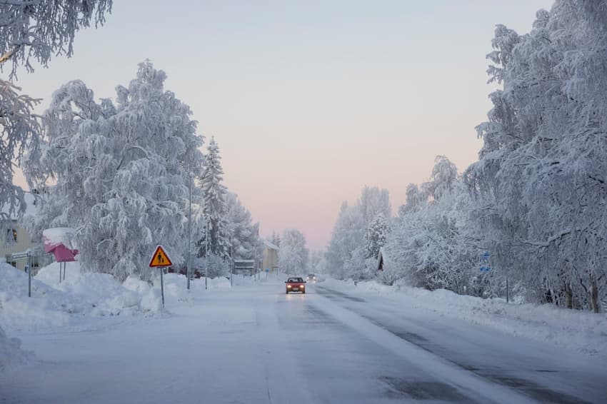 Sweden records coldest temperature of the century