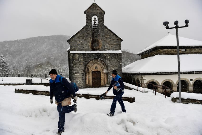 Spain awaits first real snowfall of winter as flooding closes motorways