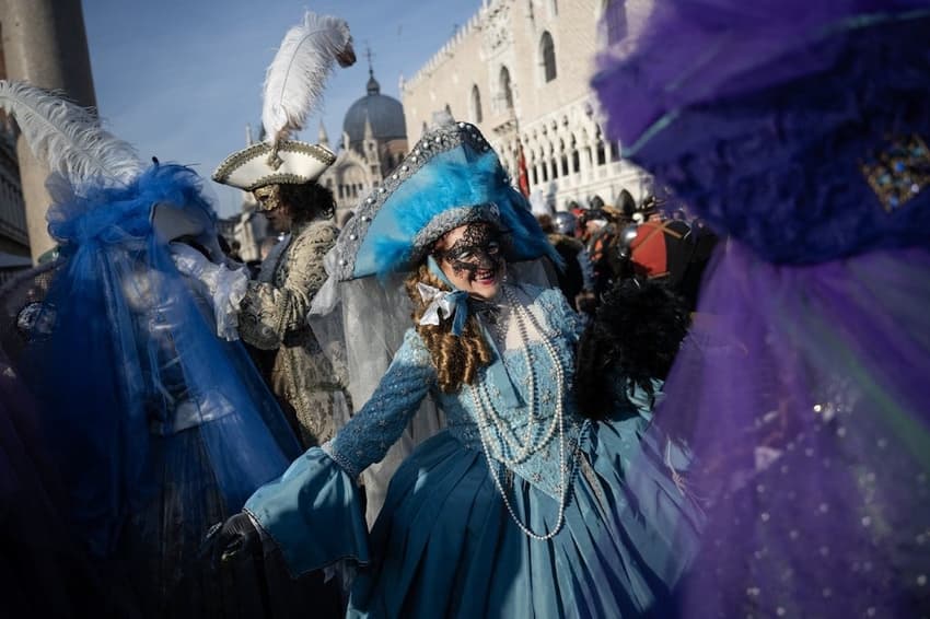IN PICTURES: Venice Carnival gets off to a flying start