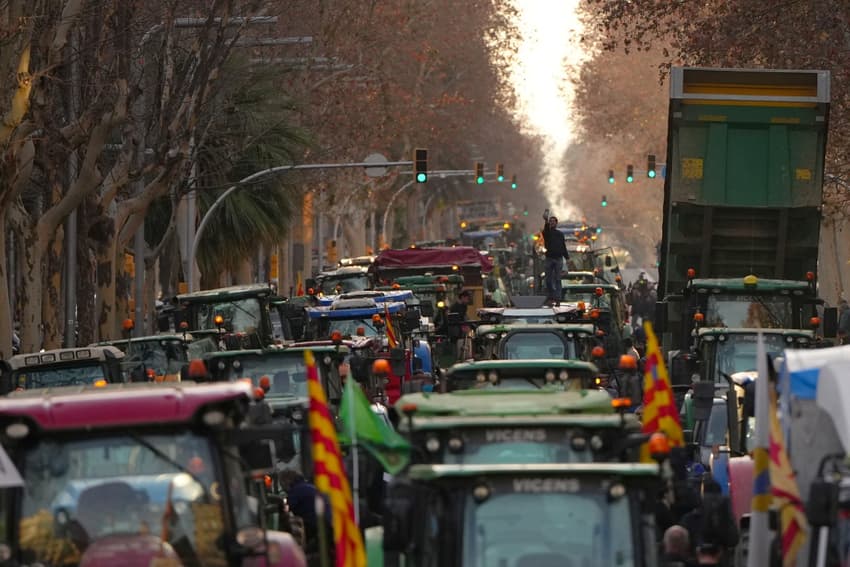 LATEST: Where are farmers protesting in Spain on Monday?