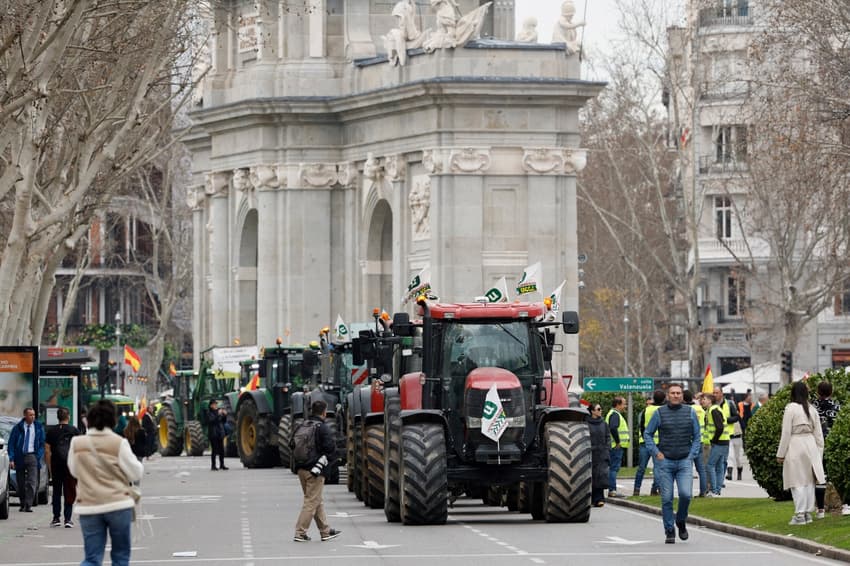 MAP: Tractors return to Madrid as Spanish farmers' protests continue