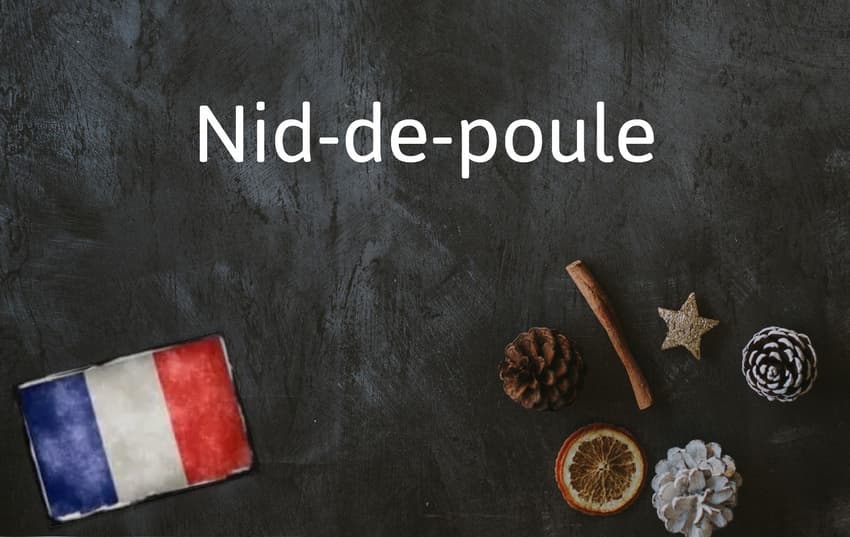 French Expression of the Day: Nid-de-poule