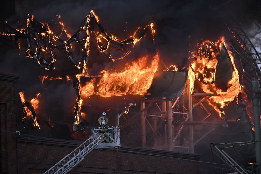 Huge fire destroys new attraction at Gothenburg's Liseberg amusement park