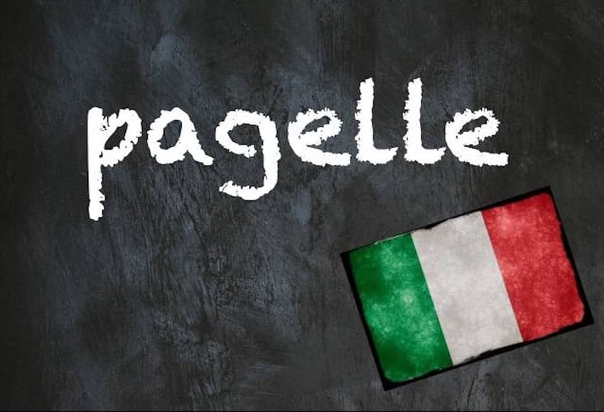 Italian word of the day: 'Pagelle'