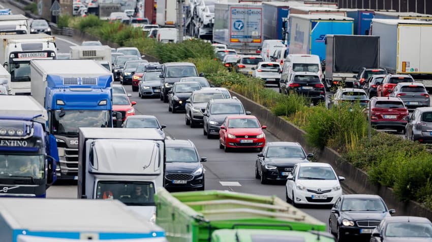 Where (and when) is traffic the heaviest in Germany?
