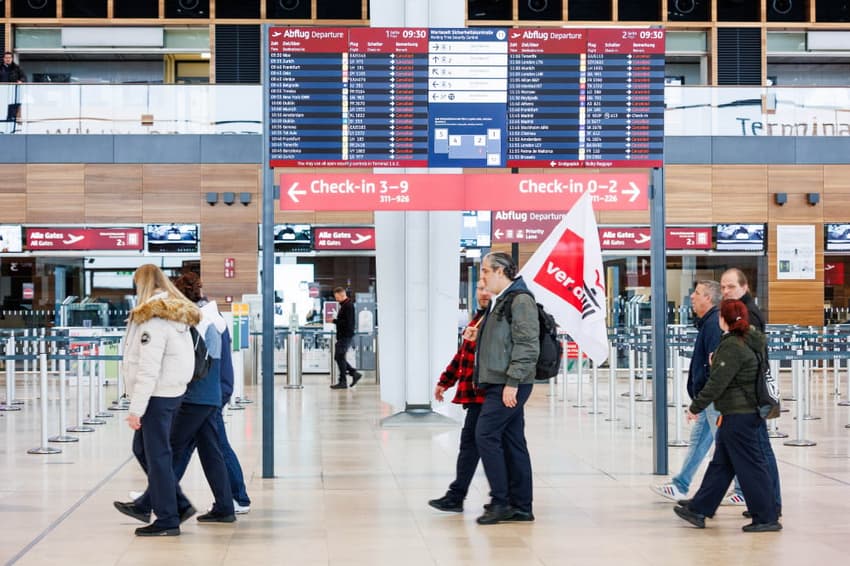 Plane travellers around Germany face cancellations amid strike Thursday