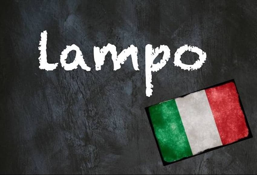 Italian word of the day: 'Lampo'