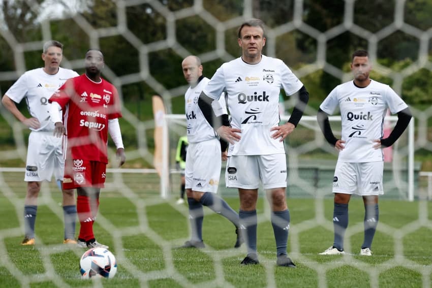 VIDEO: France's Macron scores in charity football match