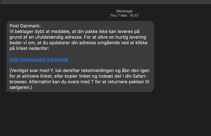 Danish SMS scam surge 'does not only target elderly'