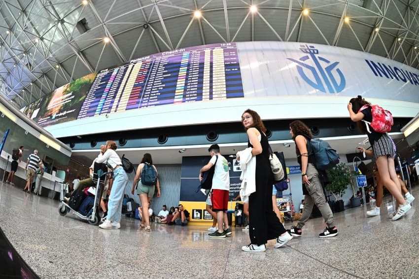 How are Italy's airport strikes affecting travel on Tuesday?