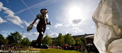 Giant Pinocchio unveiled in Borås