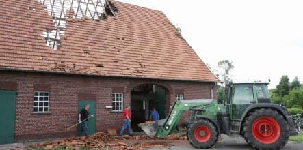 Heavy storms damage property in Germany