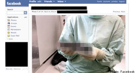 Stockholm hospital in Facebook photo scandal