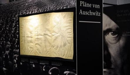Auschwitz blueprints found in attic go on display in Berlin