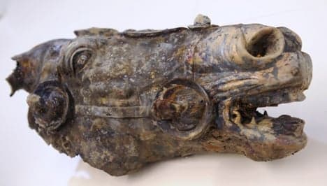 Hesse unveils fragments of Roman emperor statue found in stream
