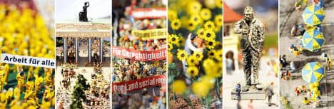 German parties present miniature political utopia in Hamburg