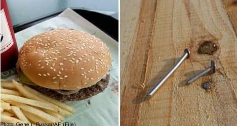 Tooth and nail meet over McDonald's burger