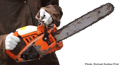 Chainsaw massacre averted in southern Sweden