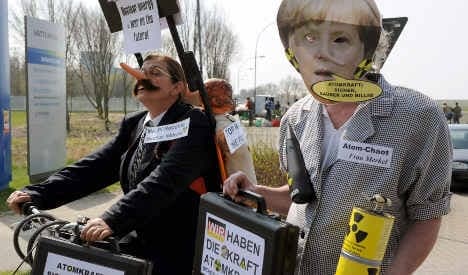 Thousands gather to protest nuclear power plant extension