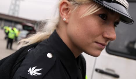 Pot cops sport marijuana-leaf uniforms