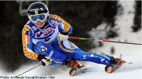 Swedish skier sets pace in alpine World Cup