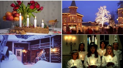 As darkness falls, Swedes celebrate light