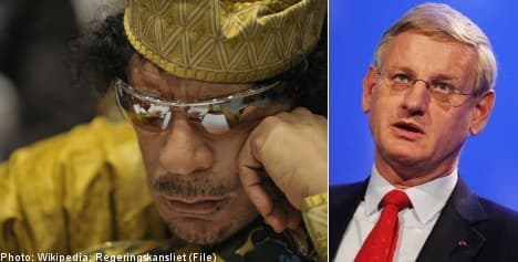 Libyan embassy 'doesn't represent anything': Bildt