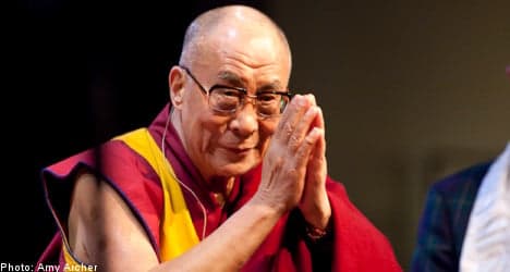 Dalai Lama charms southern Sweden