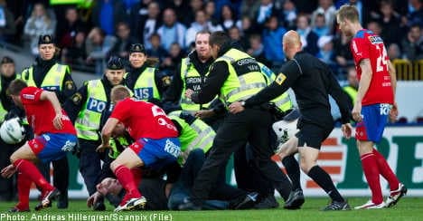 Malmö FF fined for fan's attack on football player