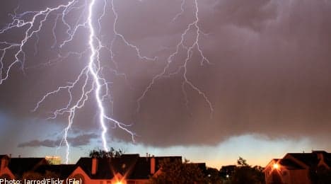 Thunderstorms leave southern Sweden reeling