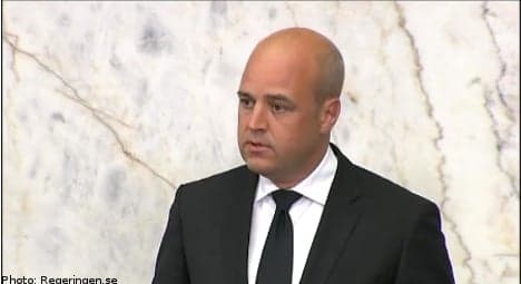 "Our thoughts are with Norway": Reinfeldt
