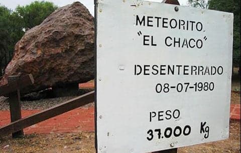 Arty Argentine meteorite exhibit falls to earth