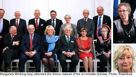 Random woman attends Swedish ministerial meal