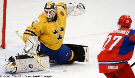 Sweden suffer first world hockey loss to Russia