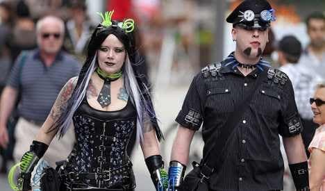 Goths gather in the sun at Leipzig festival