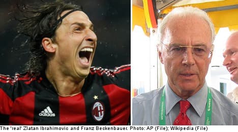 'Zlatan Ibrahimovic' born to 'Franz Beckenbauer'