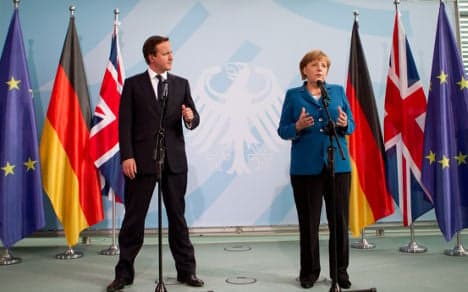 Merkel and Cameron - fiscal pact not enough