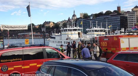 Three hurt as Stockholm ferry rams quay