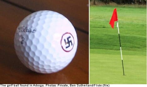 Swedish golfer shocked after swastika-ball find