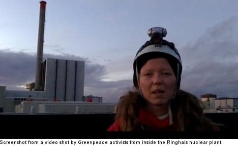 'I have been here for 27 hours': anti-nuke activist