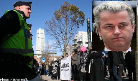 Muted protests greet Wilders Malmö visit